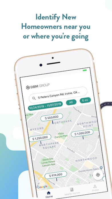 NHO Territory Marketing Screenshot