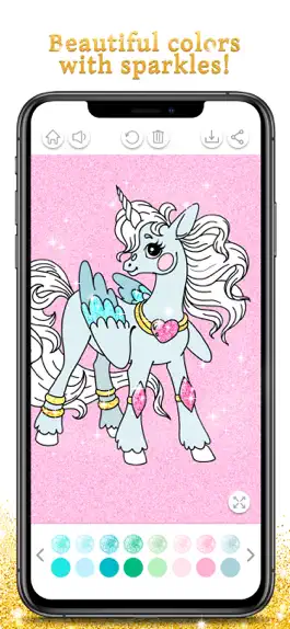 Game screenshot Unicorn Coloring Book Sparkle apk