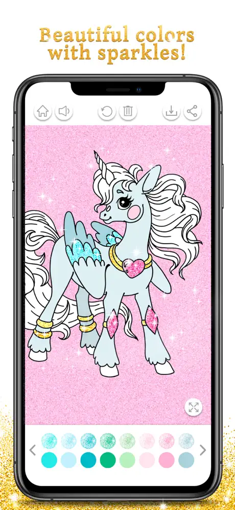 Unicorn Coloring Book Sparkle