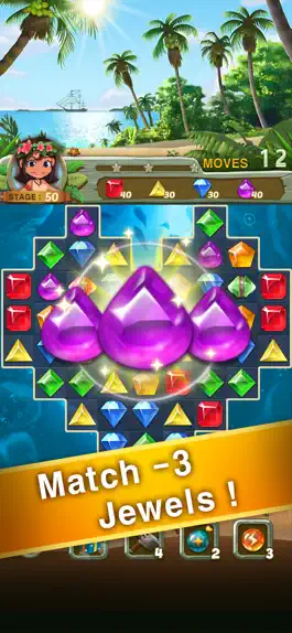 Game screenshot Paradise Jewel: Match-3 Puzzle mod apk