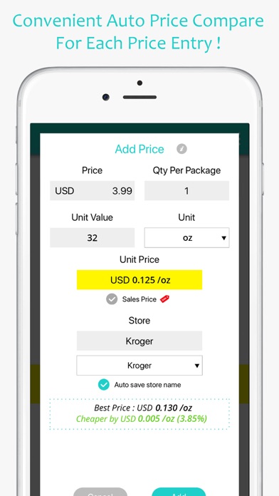 Price Book-Track Grocery Price Screenshot