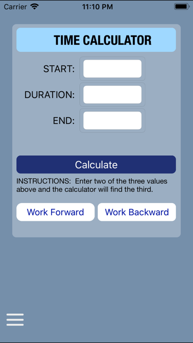 C-5 Duty Day Calc Screenshot