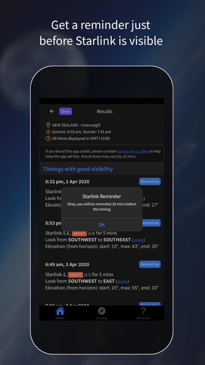 Find Starlink Satellites