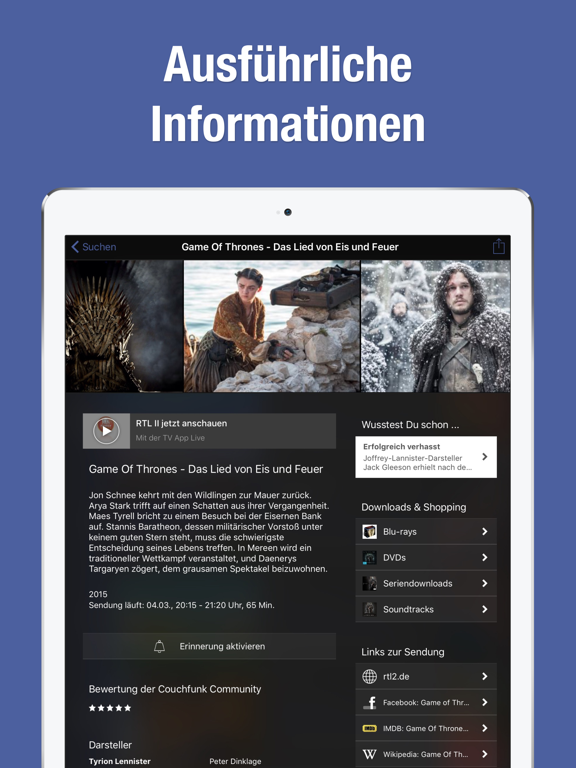 Screenshot #5 pour Deine TV Programm App