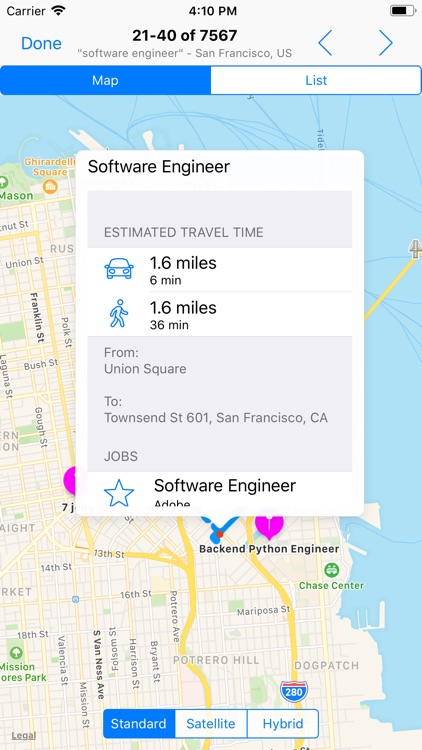 Jobs on map - easy job search by Andrei Sadovnicov