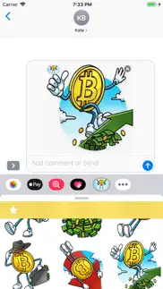bitcoin stickers pack iphone screenshot 4