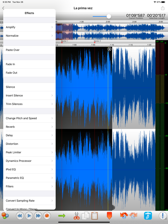 Screenshot #2 for TwistedWave Audio Editor