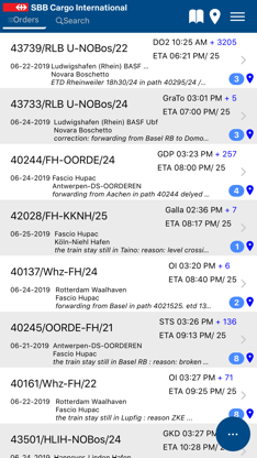 SBB Cargo International App screenshot 3