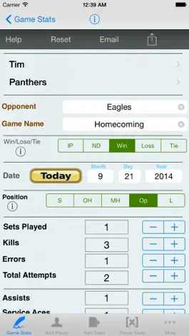 Game screenshot Volleyball Player Game Stats mod apk