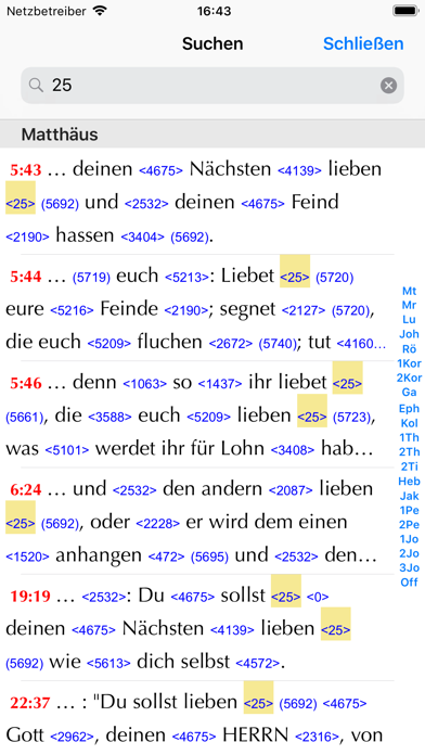 Importantia Strong-Bibel Screenshot