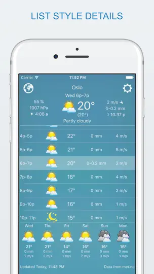 Скриншот Widget Weather на iPhone 3