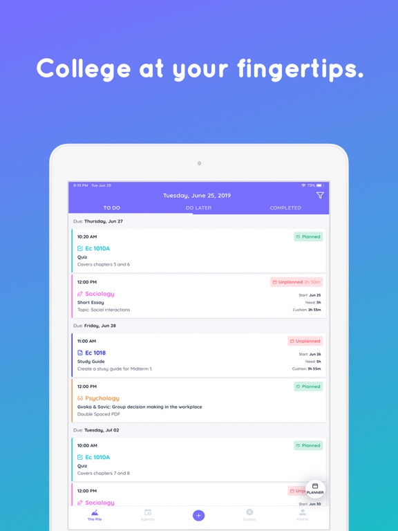 Screenshot #4 pour Shovel - Study Planner