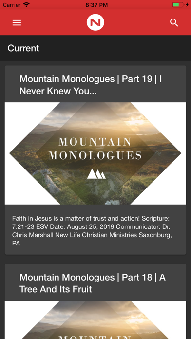 Screenshot #1 pour New Life Christian Ministries