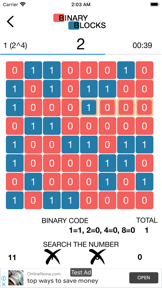 Binary Blocks screenshot