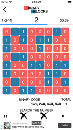 Binary Blocks screenshot 2