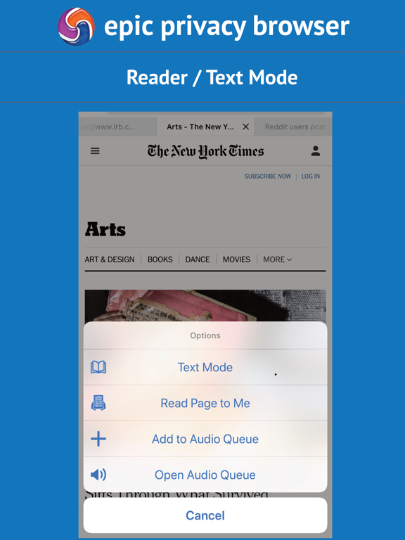 Epic Privacy Browser (w/ VPN) iPad screenshot 8 - Utilities app