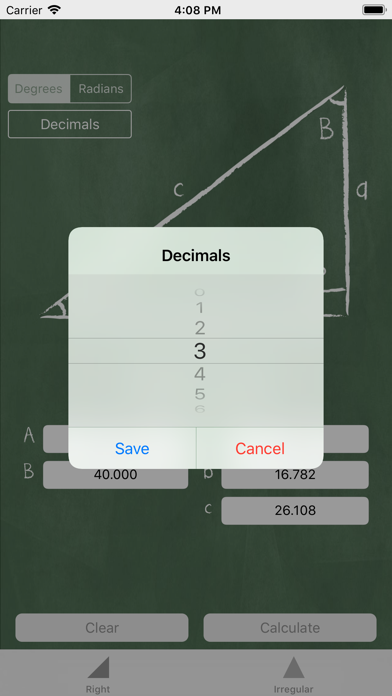 Triangle Solver - Trigonometry screenshot 2