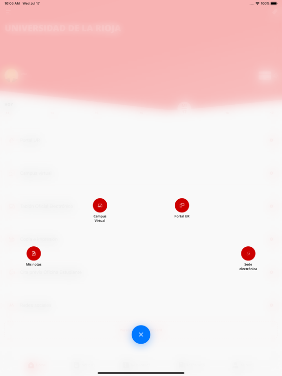 Universidad de La Rioja iPad screenshot