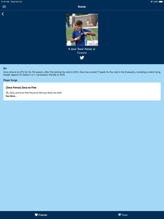 Chattahooligan Hymnal iPad screenshot 3 - Sports app