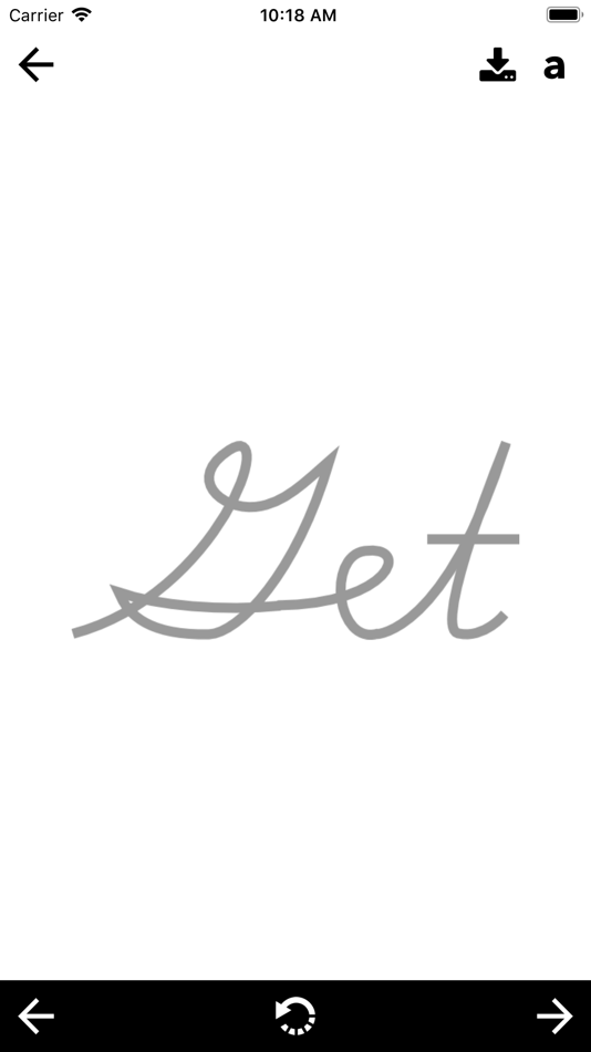 #4. English Cursive Hand Writing (iOS) 由: Bhavinkumar Satashiya