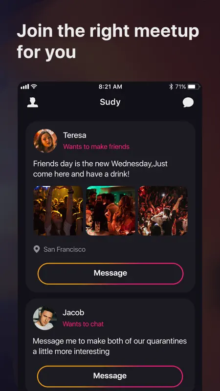 Sudy - Meet New People screenshot 2 of 3