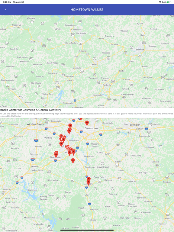 My Hometown Values iPad screenshot 4 - Shopping app