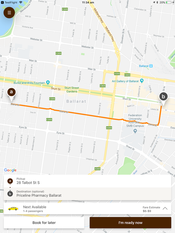 Screenshot #4 pour Ballarat Taxis