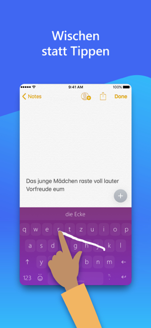 Microsoft SwiftKey-Tastatur Screenshot