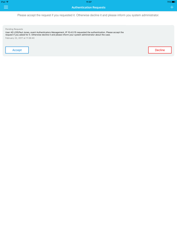 Screenshot #5 pour NetIQ Advanced Authentication