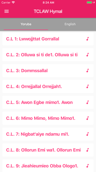 Screenshot #2 pour TCLAW Hymnal
