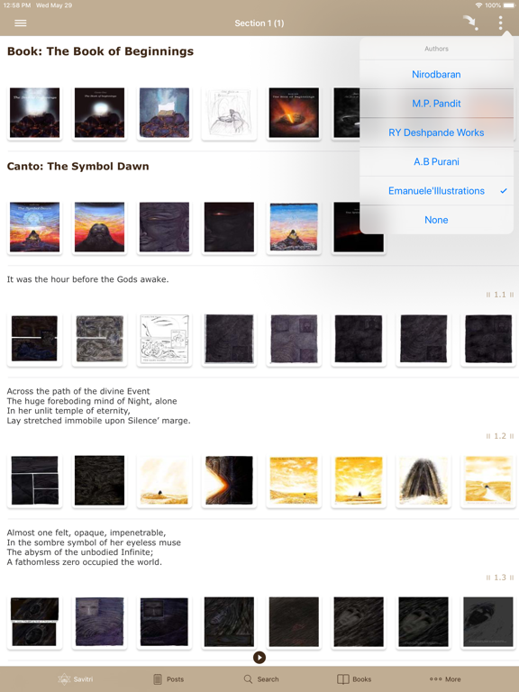 Savitri by Sri Aurobindo iPad screenshot 4 - Book app