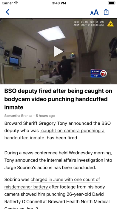 WSVN - 7 News Miami Screenshot