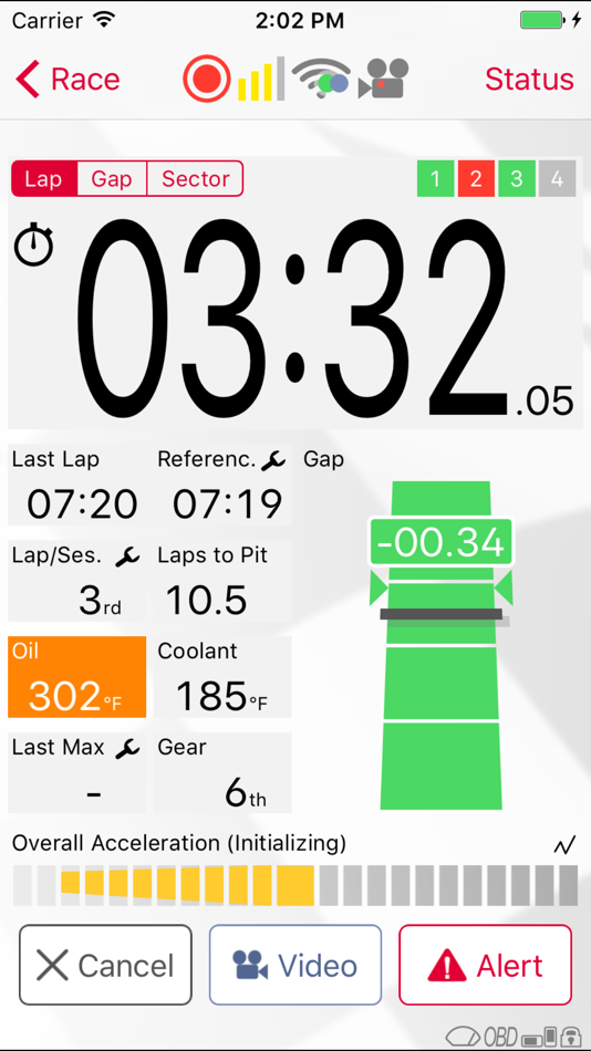 #1. ROUSH Lap Timer (iOS) 由: Harald Schlangmann