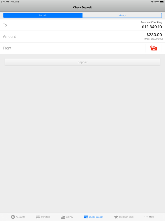 Independent Bank Mobile iPad screenshot 7 - Finance app