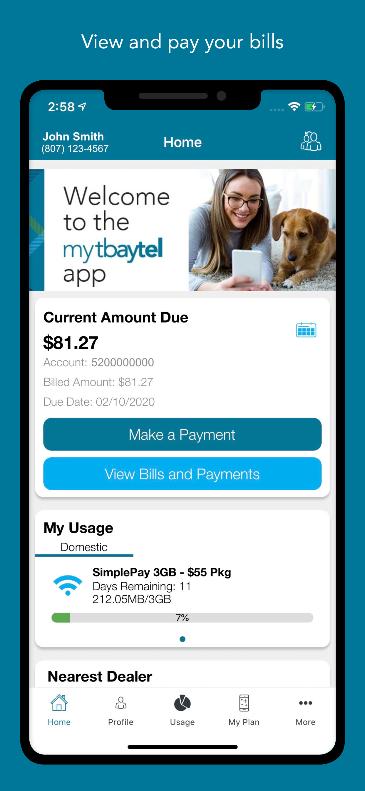 myTbaytel screenshot 3
