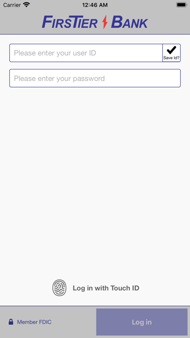 FirsTier Bank Biz Screenshot