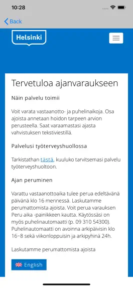 Game screenshot Työterveys Helsinki hack