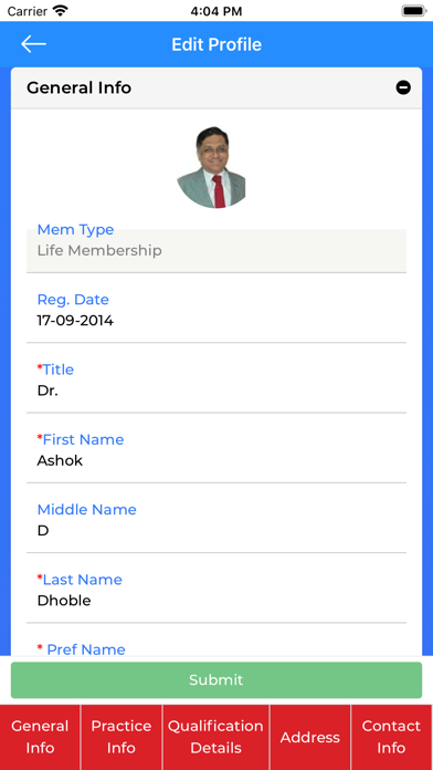 App screenshot
