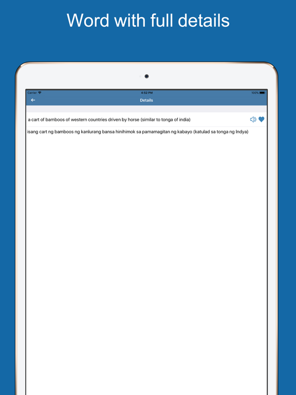 Screenshot #6 pour Filipino Dictionary Pro