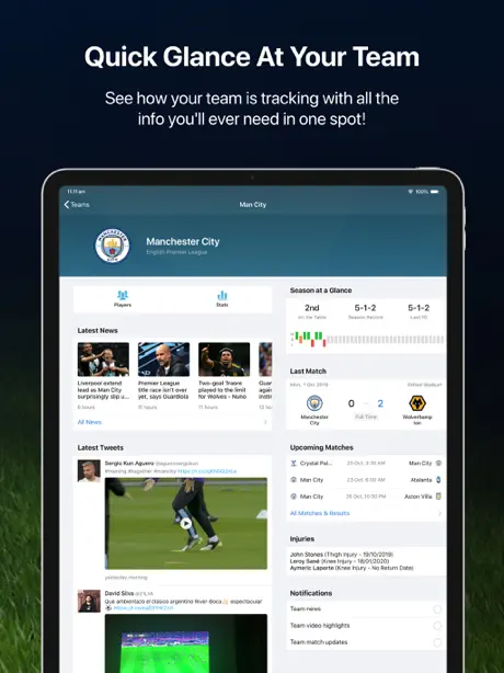 English Football Live for iPad