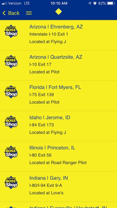 Boss Truck Shops iPhone screenshot 4 - Travel app
