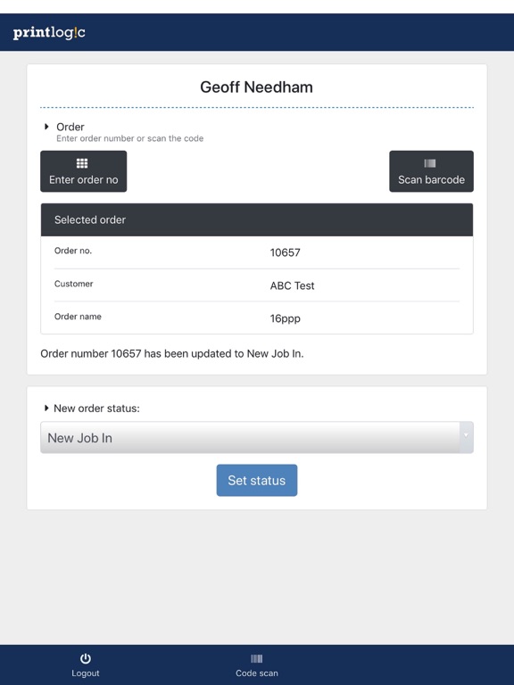 Screenshot #4 pour Printlogic Order Status
