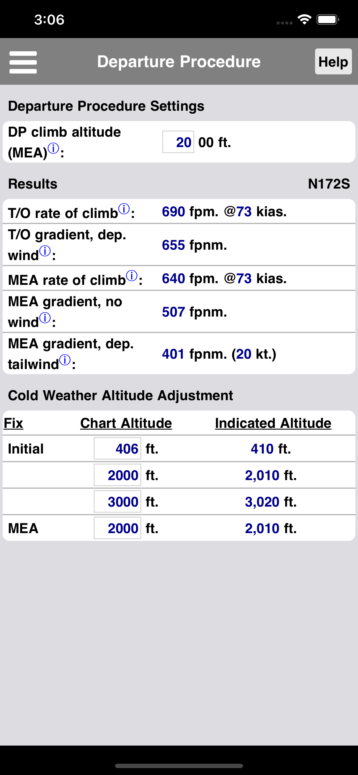 C172 Performance