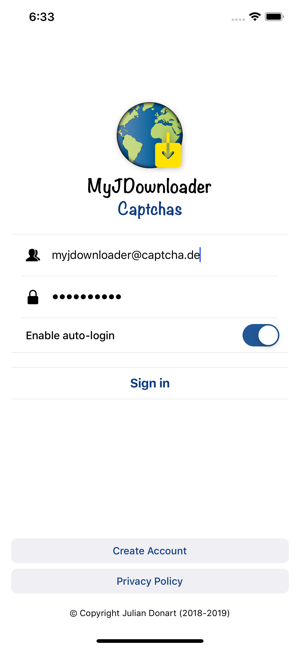 ‎MyJDownloader Captchas Capture d'écran