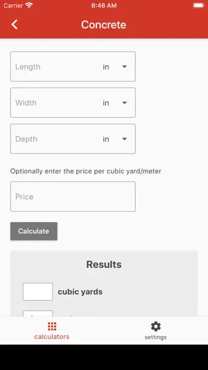 Patio Calculator Plus screenshot 1