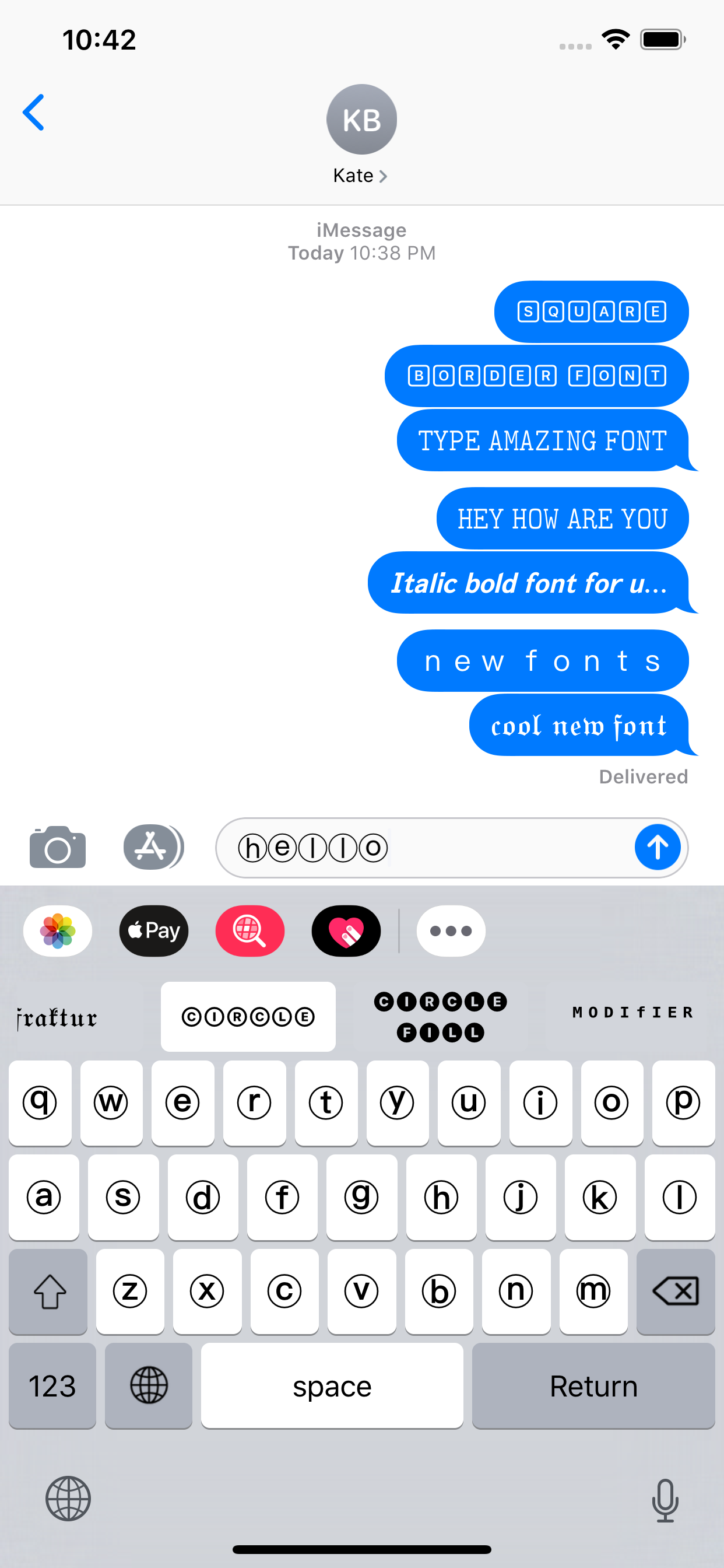 New Fonts for iPhone