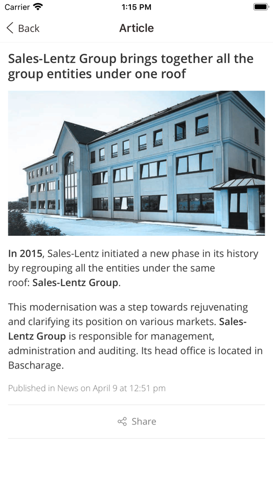 #3. SLG Backstage (iOS) 由: Sales-Lentz Group