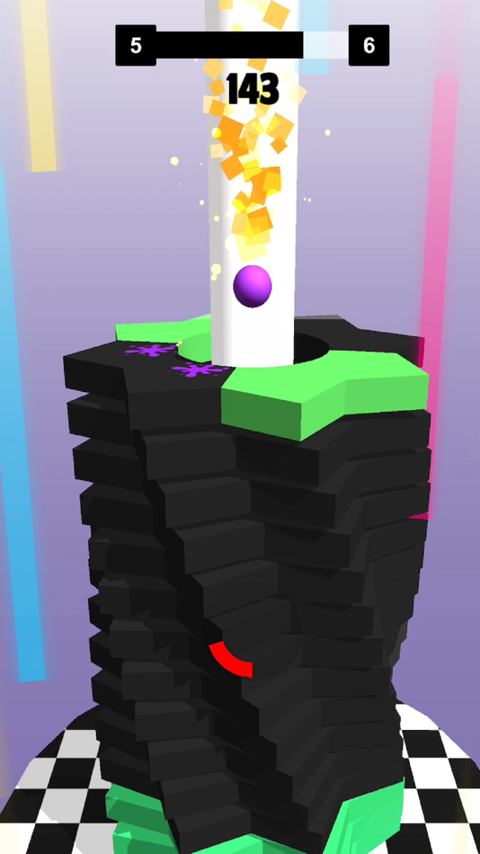 #2. Stack Fall 3D -Balls Blast (iOS) 由: Catobilli Games