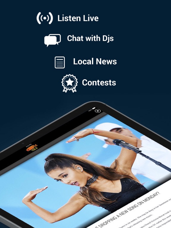 102.5 Kiss FM - All The Hits iPad screenshot 1 - Music app