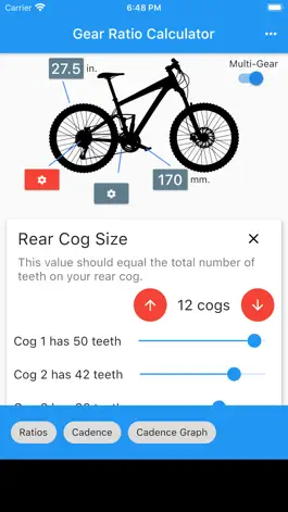 Game screenshot MTB Gear Ratio apk